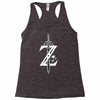 the legend of zelda - breath of the wild white logo Racerback Tank