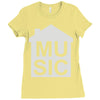 house music Ladies Fitted T-Shirt