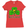 ireland shamrock Ladies Fitted T-Shirt