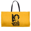 a woman's place is in the resistance Weekender Totes