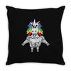 Gym Unicorn Throw Pillow