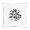 the mountains Throw Pillow