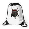 ninja way Drawstring Bags