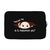 September Peeking Out Baby Boy Laptop sleeve