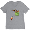 pocket red pandas V-Neck Tee