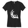 deer antler with buck forest Women's V-Neck T-Shirt
