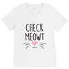 CHECK MEOWT CAT V-Neck Tee
