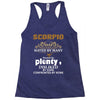 Scorpio Hated By Many Wanted By Plenty Disliked By Some Confronted By Racerback Tank