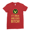 milk and eggs Ladies Fitted T-Shirt