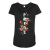 Pride Floral Maternity Scoop Neck T-shirt