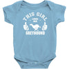 This Girl Loves Her Greyhound Baby Onesie