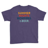 Summer Night Bonfires Beer Youth Tee