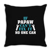 If Papaw Can't Fix It No One Can Throw Pillow