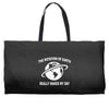 the rotation of the earth Weekender Totes