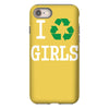 i recycle girls slogan text funny baseball jersey iPhone 8