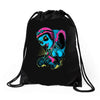 panda rider Drawstring Bags