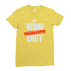 wine diet challenge accepted Ladies Fitted T-Shirt