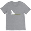 unicorn scooting on the floor V-Neck Tee