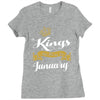 kings are born in january Ladies Fitted T-Shirt
