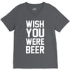 wish you were beer funny V-Neck Tee