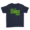daddy's little zombie hunter Youth Tee
