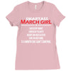 Smartass March Girl Ladies Fitted T-Shirt