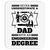 Never Underestimate A Dad With An Engineering Degree Mousepad