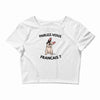 high end french bulldog Crop Top