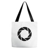 aperture science Tote Bags