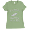 narwhals Ladies Fitted T-Shirt