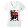 Honor Those Who Place Their Life On The Line Women's V-Neck T-Shirt
