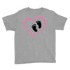 Baby Girl with Heart Any Name Customized Youth Tee