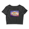 Orange cat Crop Top
