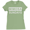 mimosa sundays brunch mens Ladies Fitted T-Shirt