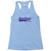 scotland born and raised retro white &amp; navy international country Racerback Tank