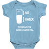 technically the glass is always full Baby Onesie