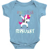 Born Unicorns-Born February Baby Bodysuit