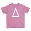prism a triangle design graphic baseball jersey Youth Tee