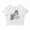 new england, because old england was wicked stupid Crop Top