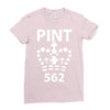 british pint funny Ladies Fitted T-Shirt