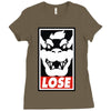 lose Ladies Fitted T-Shirt