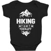 hiking is my therapy! Baby Bodysuit