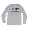i love my soldier navy camouflage Long Sleeve Shirts
