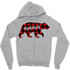 mama christmas bear Zipper Hoodie