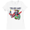 lion mouth hands Ladies Fitted T-Shirt
