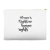 women's rights are human rights Accessory Pouches
