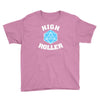 high roller 20 sided die Youth Tee
