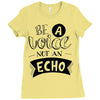 be a voice not an echo Ladies Fitted T-Shirt