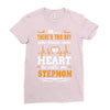 There's This Boy Who Stole My Heart He Calls Me Stepmom Ladies Fitted T-Shirt