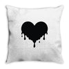 dripping heart melting heart Throw Pillow